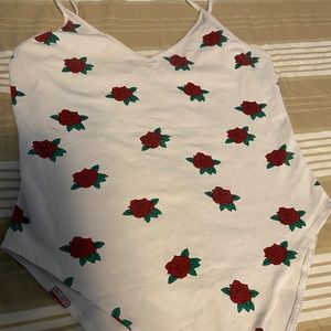 Red roses bodysuit